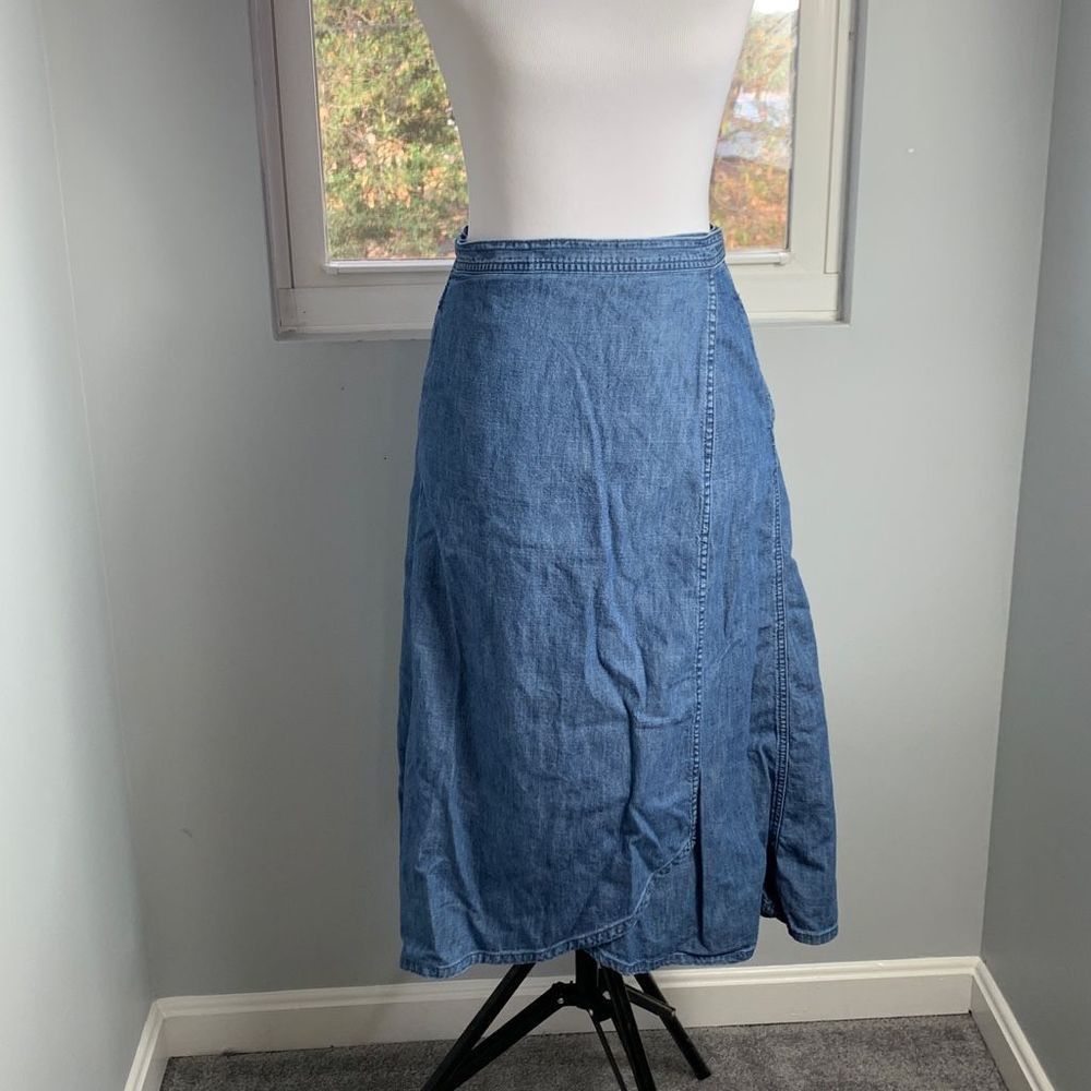 Gap Denim Wrap Skirt